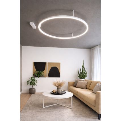 Ideal Lux - LED-Deckenleuchte ORACLE SLIM LED/29W/230V 4000K CRI 90 Durchmesser 50 cm weiß