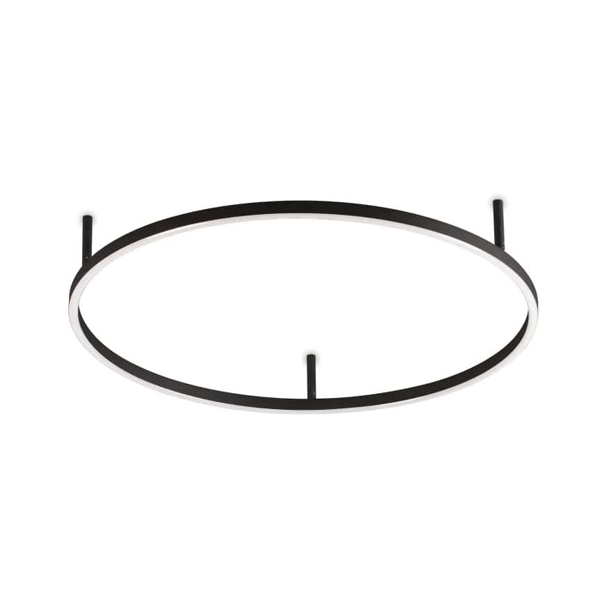 Ideal Lux - LED-Deckenleuchte ORACLE SLIM LED/37W/230V 3000K CRI 90 Ø 70 cm schwarz