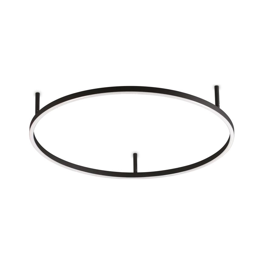 Ideal Lux - LED-Deckenleuchte ORACLE SLIM LED/37W/230V 4000K CRI 90 Ø 70 cm schwarz