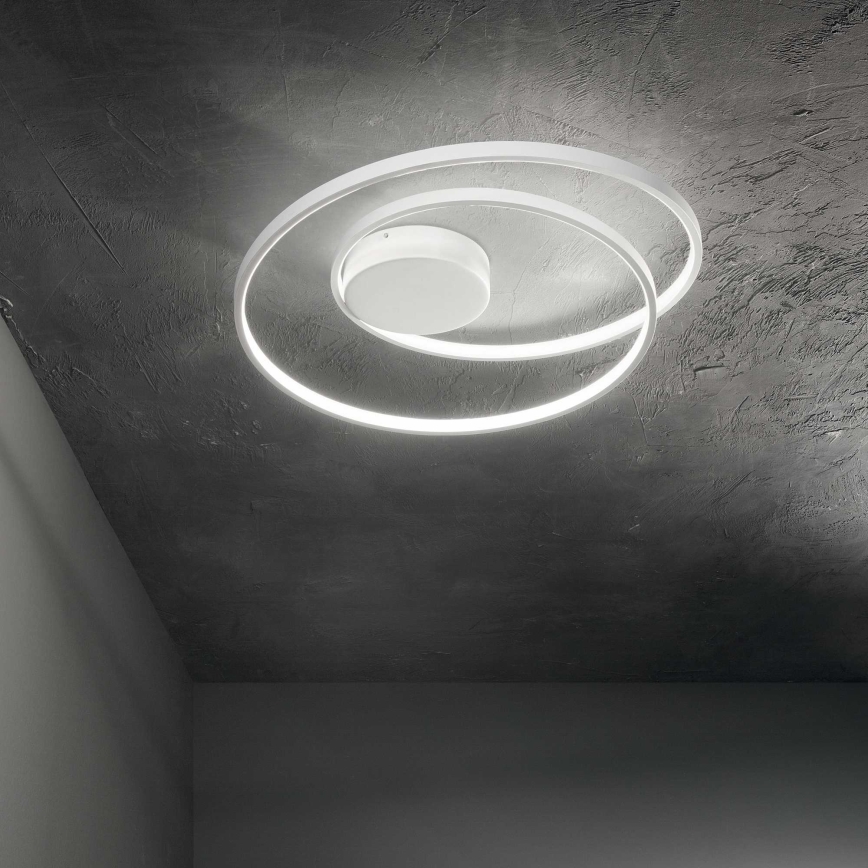 Ideal Lux - LED-Deckenleuchte OZ LED/47W/230V d 60 cm CRI 90 weiß