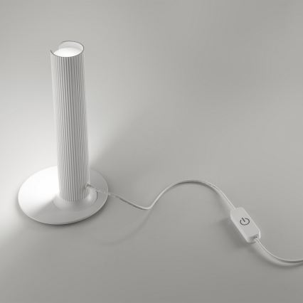 Ideal Lux - LED-dimmbare Tischlampe DORICA LED/8W/230V CRI 90 weiß