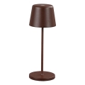Ideal Lux - LED Dimmerabile touch per esterni lampada da tavolo CUTE LED/2,5W/3,7V 3000 mAh USB 2200-2700K IP65 marrone