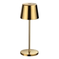 Ideal Lux - LED Dimmerabile touch per esterni lampada da tavolo CUTE LED/2,5W/3,7V 3000 mAh USB 2200-2700K IP65 oro