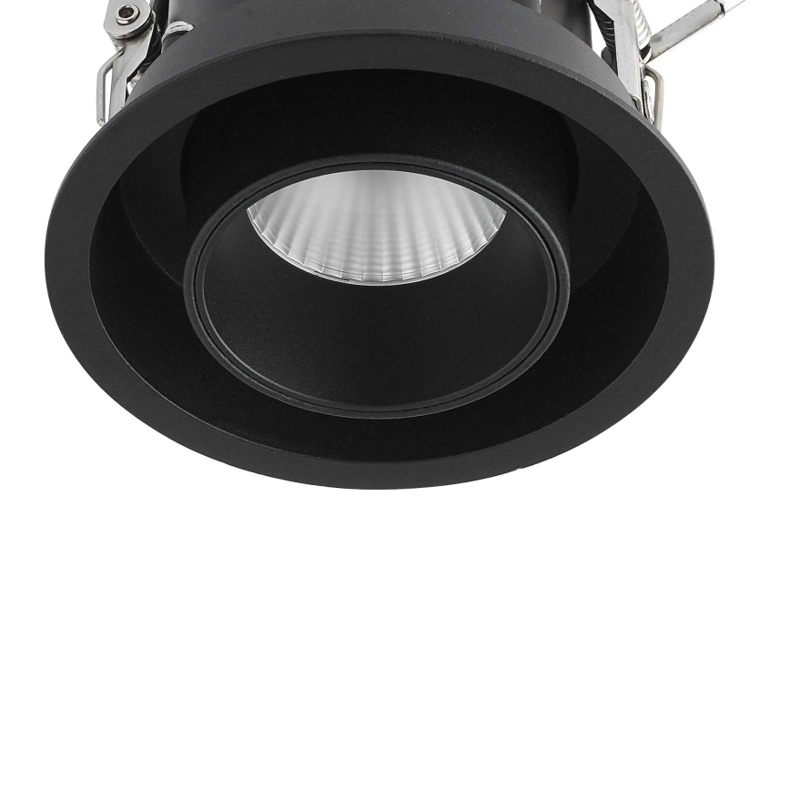 Ideal Lux - LED-Einbaustrahler NOVA LED/12W/230V 4000K CRI 90 Ø 10 cm schwarz