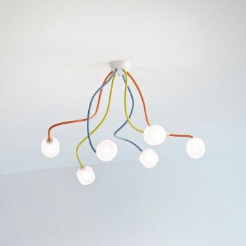 Ideal Lux - LED Flessibile Lampadario a plafone OCTOPUS 6xG9/3W/230V colorato