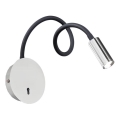 Ideal Lux - LED Flessibile piccola lampada FOCUS LED/3,5W/230V CRI 90 grigio/cromo lucido