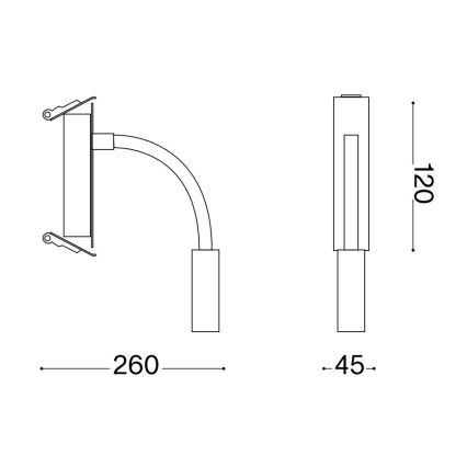 Ideal Lux - LED Flessibile piccola lampada IO LED/3W/230V CRI 90 bianco