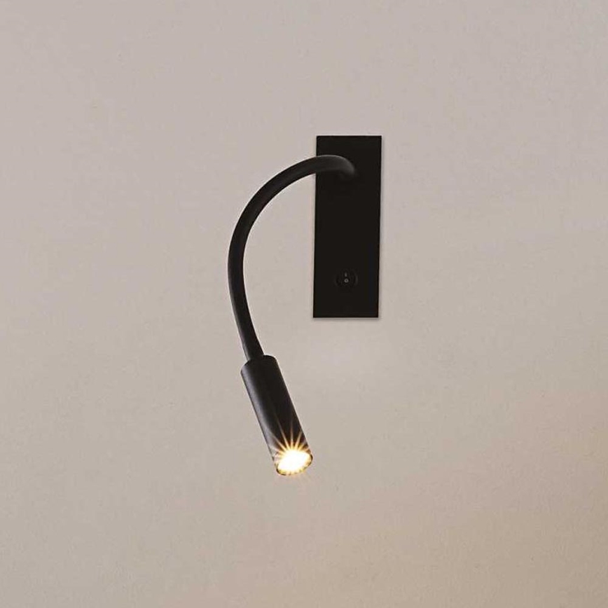 Ideal Lux - LED Flessibile piccola lampada IO LED/3W/230V CRI 90 nero