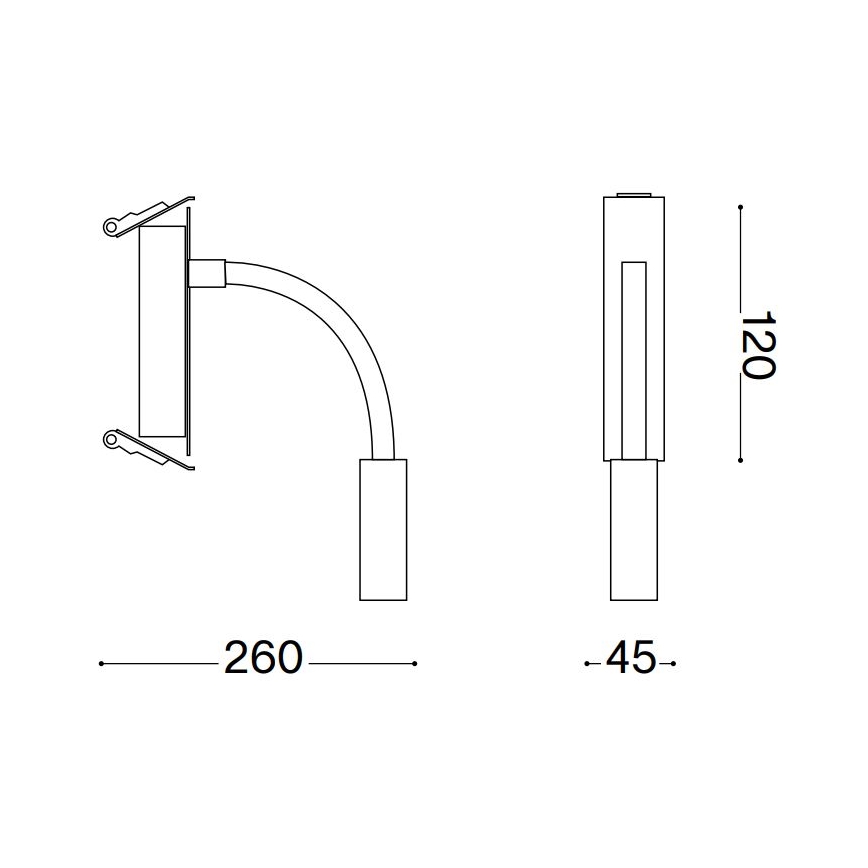 Ideal Lux - LED Flessibile piccola lampada IO LED/3W/230V CRI 90 nero