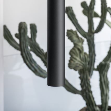 Ideal Lux - LED-Hängeleuchte an Kabel LOOK 1xGU10/7W/230V CRI 90 Ø 6 cm schwarz
