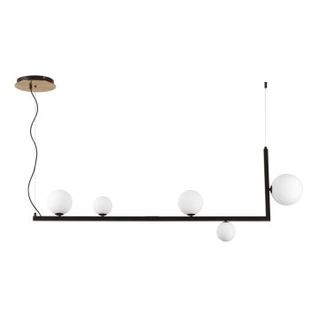 Ideal Lux - LED-Hängeleuchte BIRDS 5xG9/3W/230V schwarz/golden