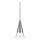 Ideal Lux - LED-Hängeleuchte CONO 1xGU10/7W/230V d 15 cm CRI 90 matt Chrom