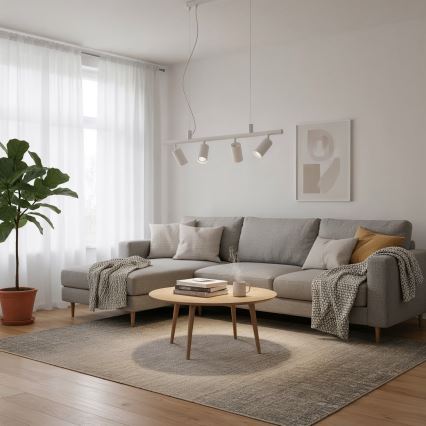 Ideal Lux - LED-Hängeleuchte DYNAMITE 4xGU10/7W/230V CRI 90 weiß