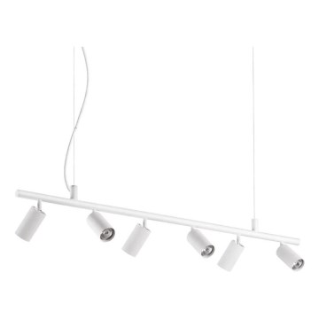 Ideal Lux - LED-Hängeleuchte DYNAMITE 6xGU10/7W/230V CRI 90 weiß
