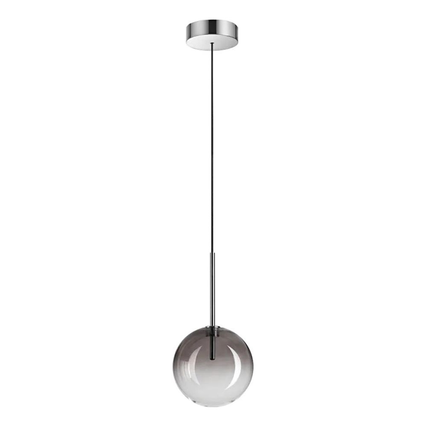 Ideal Lux - LED-Hängeleuchte EQUINOXE 1xG4/2W/230V d 15 cm glänzendes Chrom/rauchig