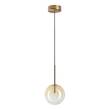 Ideal Lux - LED-Hängeleuchte EQUINOXE 1xG4/2W/230V d 15 cm Messing/rauchig