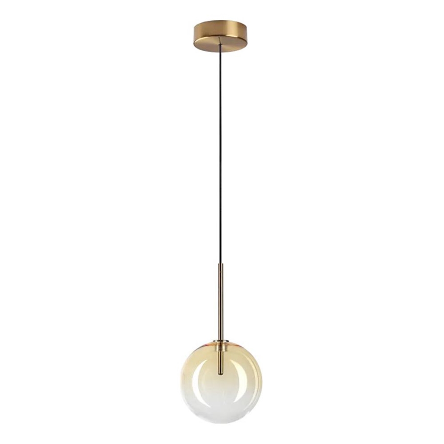 Ideal Lux - LED-Hängeleuchte EQUINOXE 1xG4/2W/230V d 15 cm Messing/rauchig