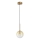 Ideal Lux - LED-Hängeleuchte EQUINOXE 1xG4/2W/230V d 15 cm Messing/rauchig