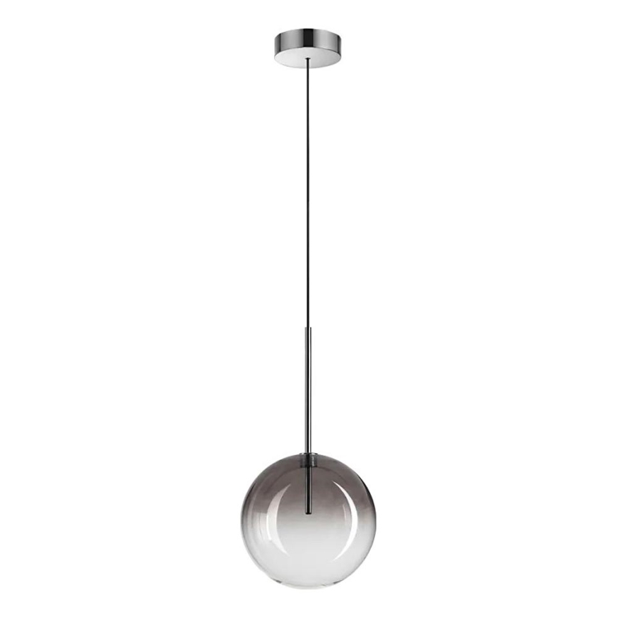 Ideal Lux - LED-Hängeleuchte EQUINOXE 1xG4/2W/230V d 20 cm glänzendes Chrom/rauchig