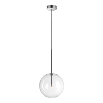 Ideal Lux - LED-Hängeleuchte EQUINOXE 1xG4/2W/230V d 25 cm glänzendes Chrom/klar