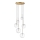 Ideal Lux - LED-Hängeleuchte EQUINOXE 6xG4/2W/230V d 65 cm Messing/klar