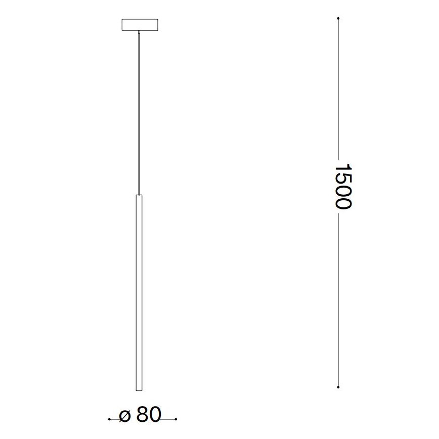 Ideal Lux - LED-Hängeleuchte FILO LED/3,5W/230V 3000K CRI 90 Messing