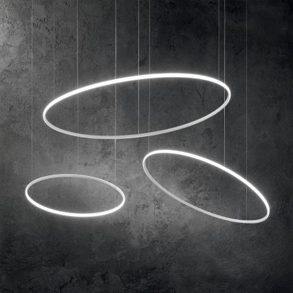 Ideal Lux - LED-Hängeleuchte HULAHOOP LED/28W/230V 3000K d 61 cm CRI 90 weiß
