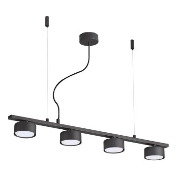 Ideal Lux - LED-Hängeleuchte MINOR 4xGX53/9W/230V 75,5 cm schwarz