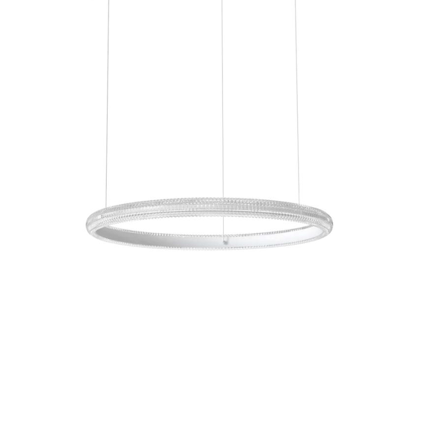 Ideal Lux - LED-Hängeleuchte MIRACLE LED/37W/230V d 60 cm CRI 90 matt Chrom