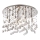 Ideal Lux - LED-Kristall-Deckenleuchte MOONLIGHT 12xG9/3W/230V d 60 cm glänzendes Chrom