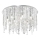 Ideal Lux - LED-Kristall-Deckenleuchte ROYAL 12xG9/3W/230V d 60 cm glänzendes Chrom