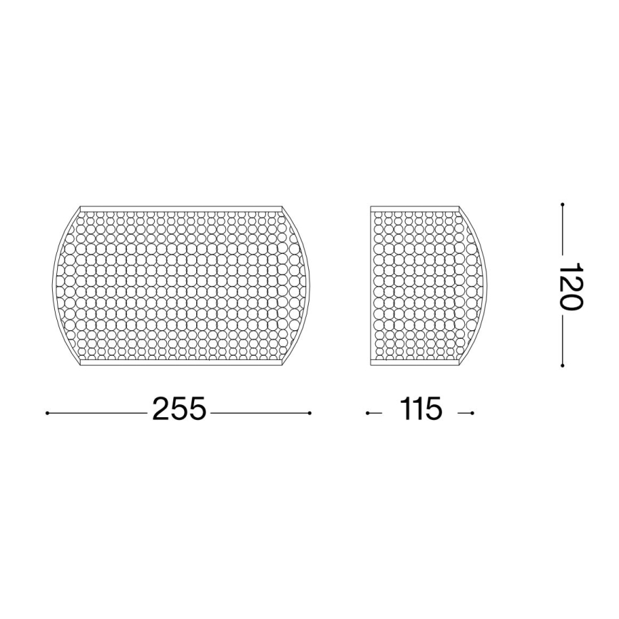 Ideal Lux - LED-Kristall-Wandleuchte PASHA 3xG9/3W/230V golden