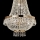 Ideal Lux - LED-Kristallkronleuchter an Kette CAESAR 9xG9/3W/230V d 45 cm golden