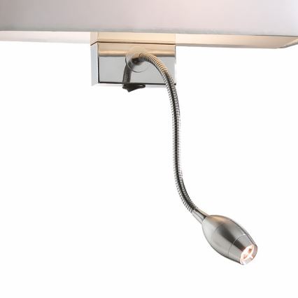 Ideal Lux - LED Lampada flessibile da muro HOTEL 1xE27/60W + LED/1,5W/230V