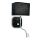 Ideal Lux - LED Luce flessibile 1xE14/40W/230V + LED/1W/230V nero