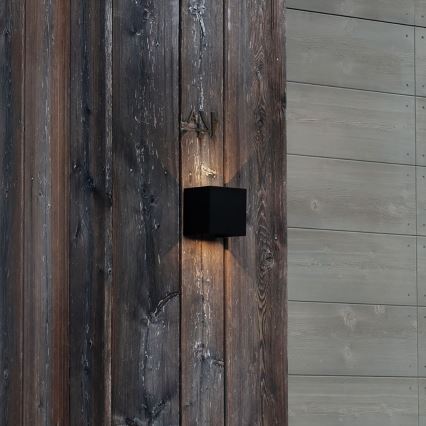 Ideal Lux - LED-Outdoor-Wandleuchte ATOM LED/12W/230V CRI 90 IP54 schwarz