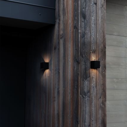 Ideal Lux - LED-Outdoor-Wandleuchte ATOM LED/12W/230V CRI 90 IP54 schwarz