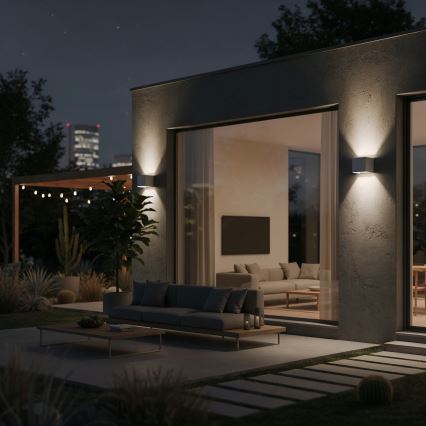 Ideal Lux - LED-Outdoor-Wandleuchte ATOM LED/12W/230V CRI 90 IP54 weiß