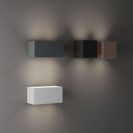 Ideal Lux - LED-Outdoor-Wandleuchte ATOM LED/25W/230V CRI 90 IP54 anthrazit