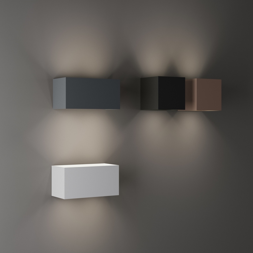Ideal Lux - LED-Outdoor-Wandleuchte ATOM LED/25W/230V CRI 90 IP54 anthrazit