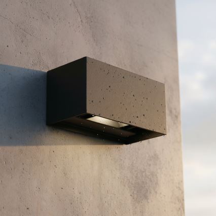 Ideal Lux - LED-Outdoor-Wandleuchte ATOM LED/25W/230V CRI 90 IP54 schwarz