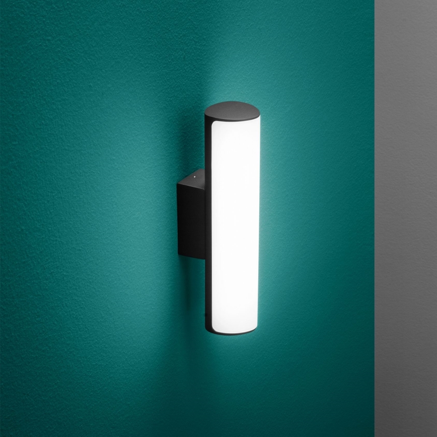 Ideal Lux - LED-Outdoor-Wandleuchte ETERE LED/9,5W/230V 3000K CRI 90 IP44 schwarz