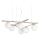 Ideal Lux - LED-Pendelleuchte an Drahtseil ATLAS 6xG9/3W/230V goldfarben