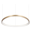 Ideal Lux - LED-Pendelleuchte an Kabel GEMINI LED/56W/230V 4000K Ø 81 cm CRI 90 Messing