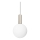Ideal Lux - LED-Pendelleuchte an Kabel ODEON LED/8W/230V CRI 90 Ø 20 cm beige/weiß