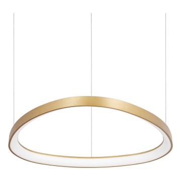 Ideal Lux - LED-Pendelleuchte an Stahlseil GEMINI LED/47W/230V 2700K Durchmesser 61 cm CRI 90 Messing