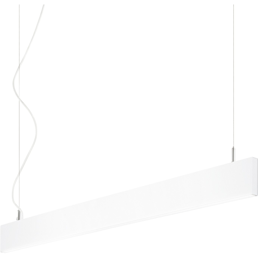 Ideal Lux - LED-Pendelleuchte an Stahlseil LINUS LED/32W/230V 3000K CRI 90 120 cm weiß