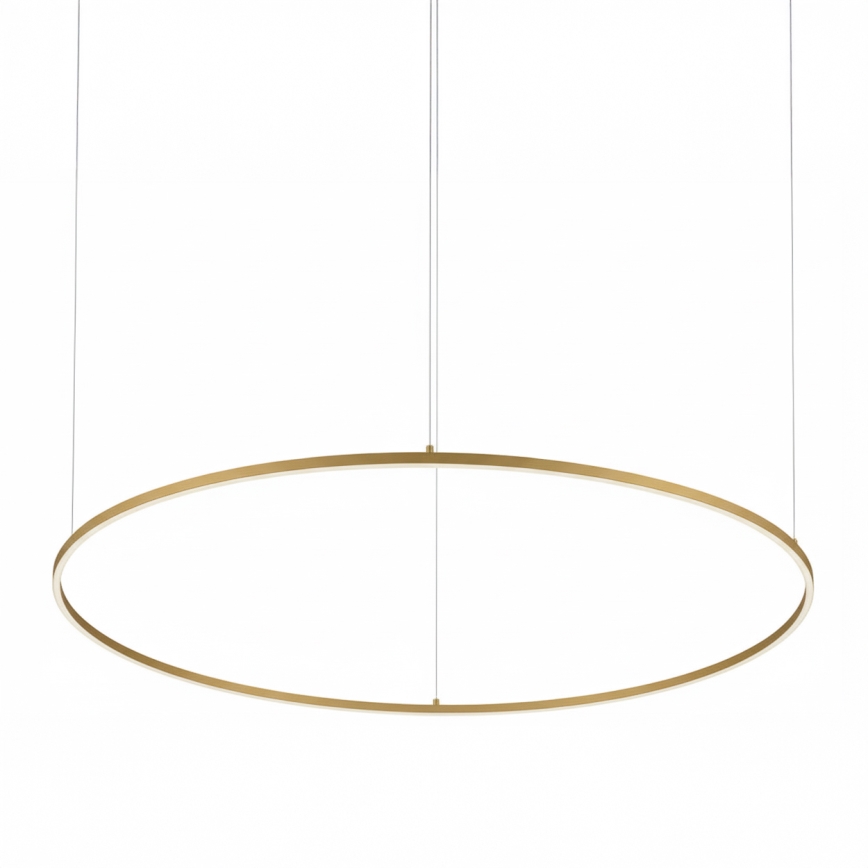 Ideal Lux - LED-Pendelleuchte mit Seilaufhängung ORACLE SLIM LED/37W/230V 3000K CRI 90 Ø 70 cm gold