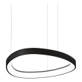 Ideal Lux - LED-Pendelleuchte mit Kabelaufhängung GEMINI LED/36W/230V 4000K Ø 42,5 cm CRI 90 schwarz