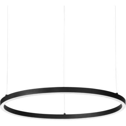 Ideal Lux - LED-Pendelleuchte an Stahlseil ORACLE SLIM LED/29W/230V 2700K CRI 90 Ø 50 cm schwarz